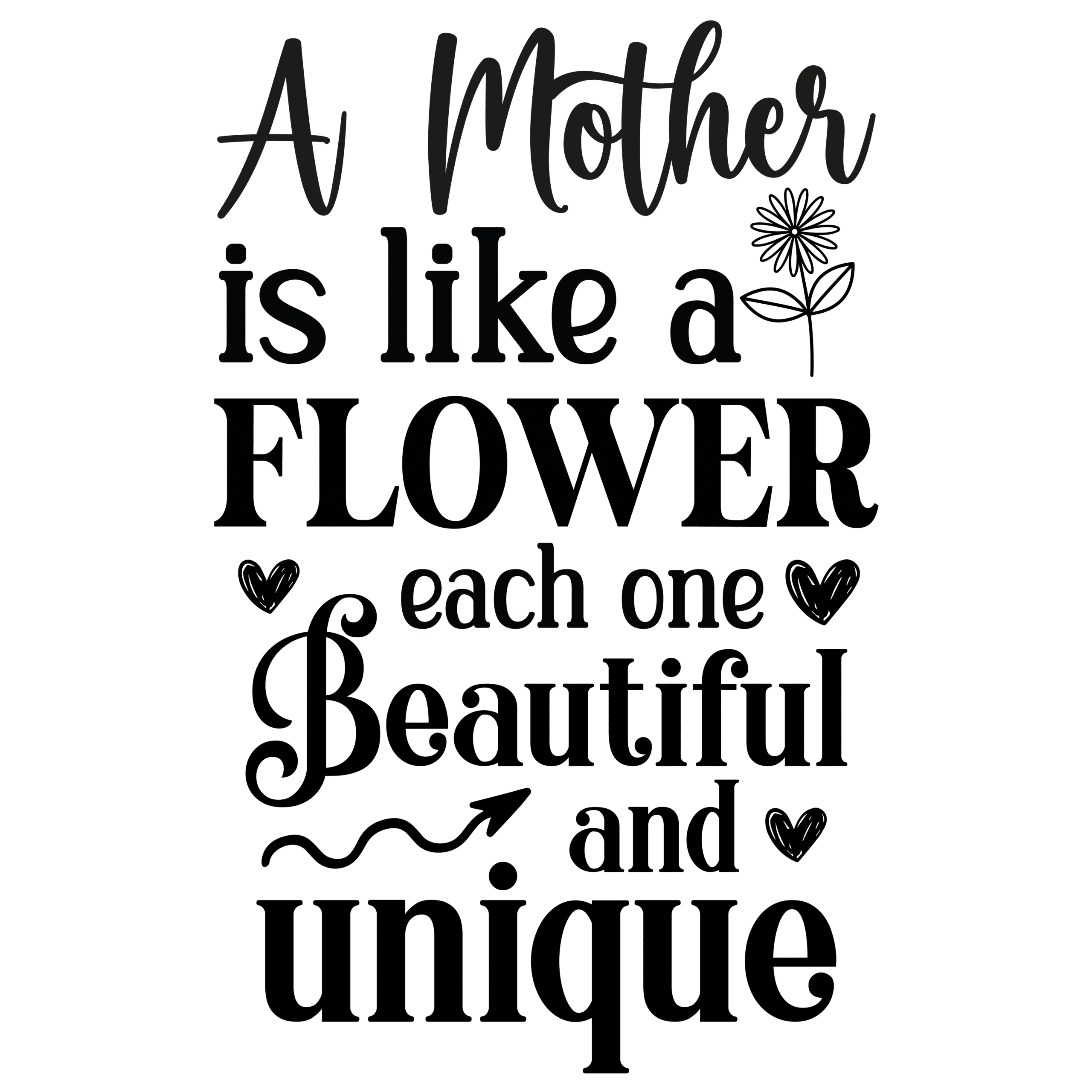 A mother is like a flower each one beautiful and unique-01