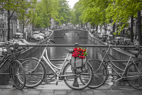 Acrylglasbild Grachten in Amsterdam
