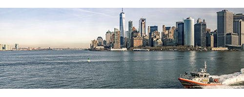 Acrylglasbild New York Hudson River