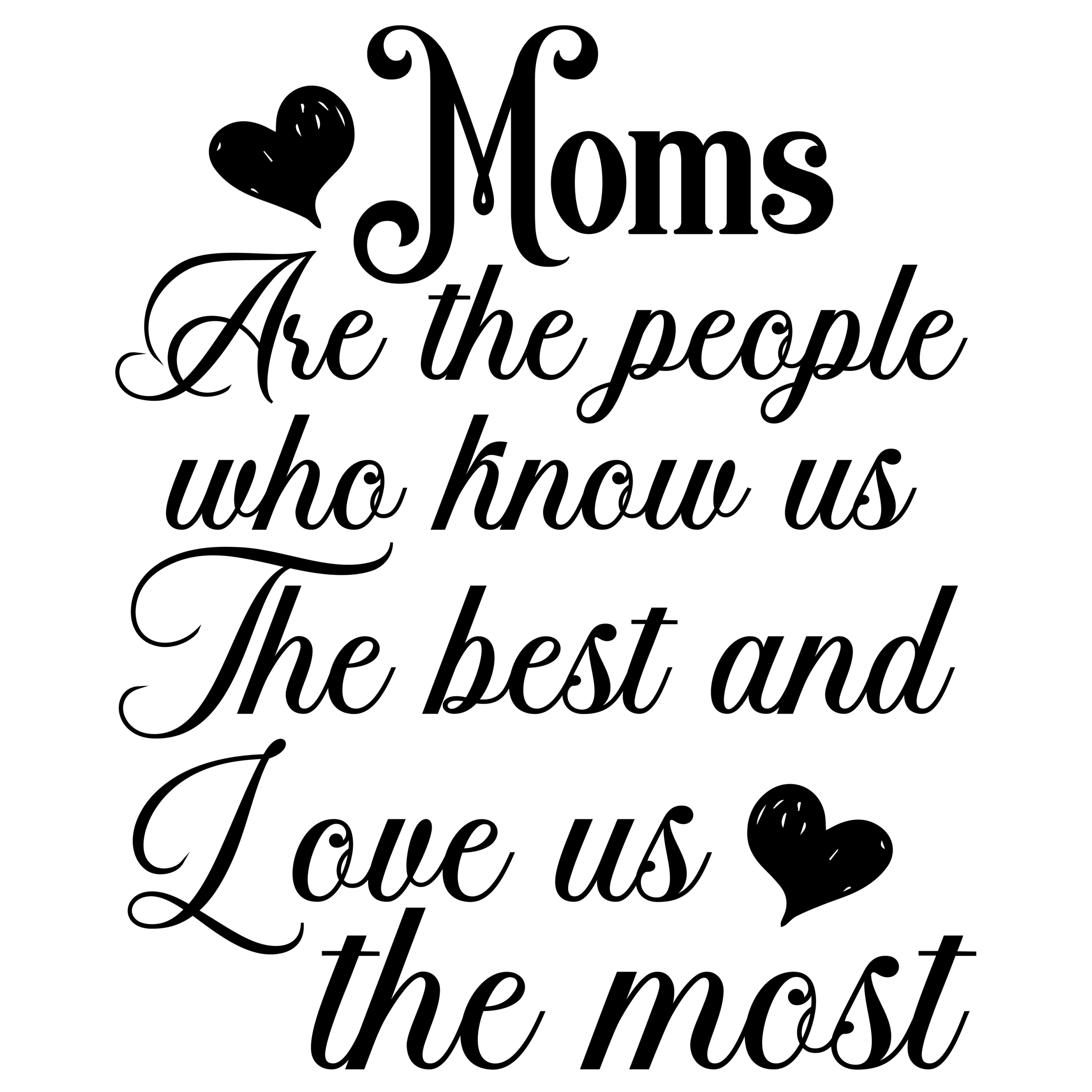 Moms are the people who lnow us the best love us and the most-01