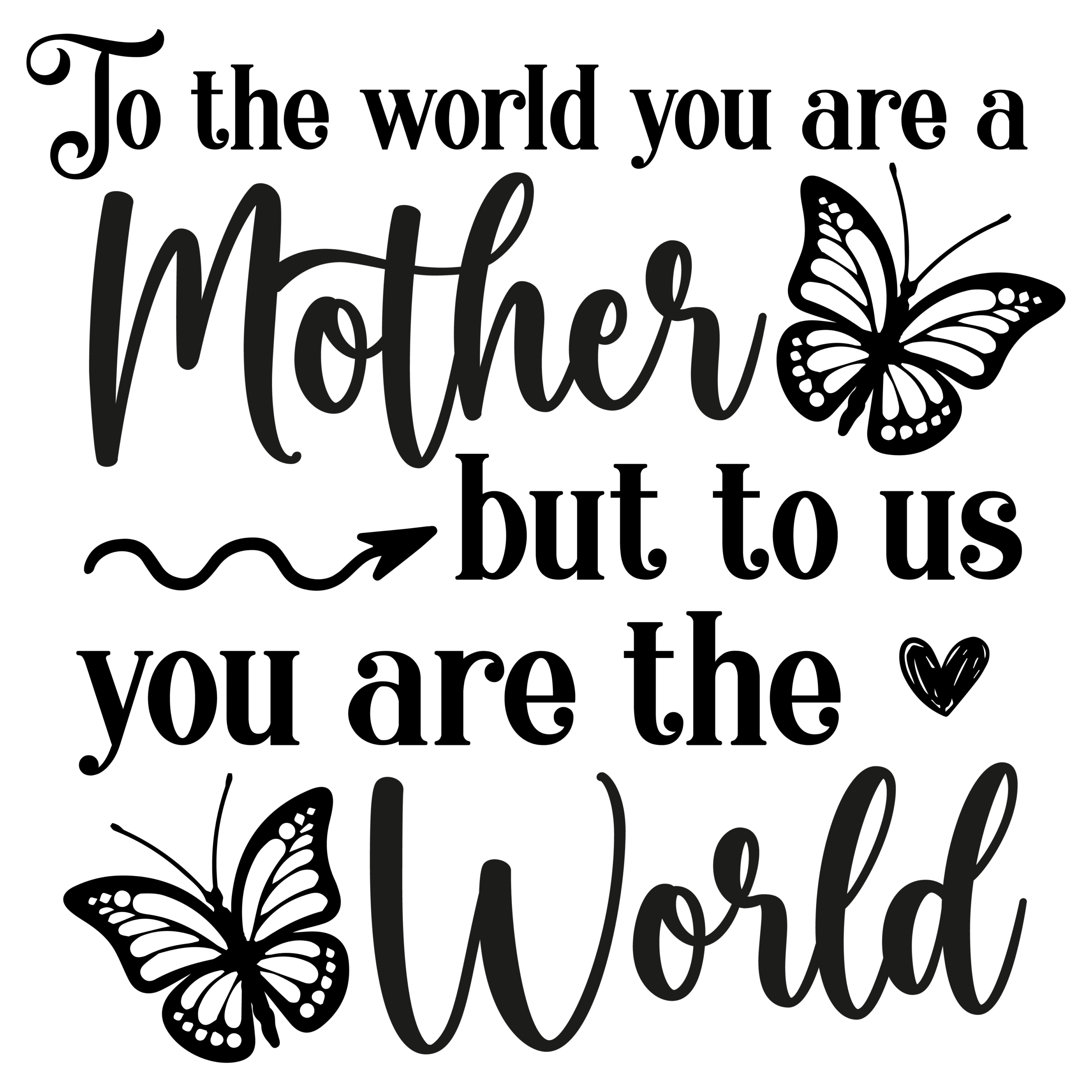 To the world you are a mother but to us you are the world-01